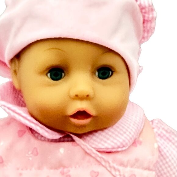 Bayer Reborn Doll Vintage Doll 17 inch Soft Body Pink Clothing - Picture 6 of 15